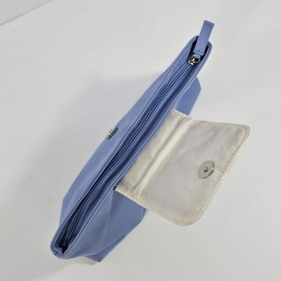 Yves Saint Laurent Perfumes YSL Blue Makeup Cosmetic Pouch Case Clutch Bag - Picture 5 of 7